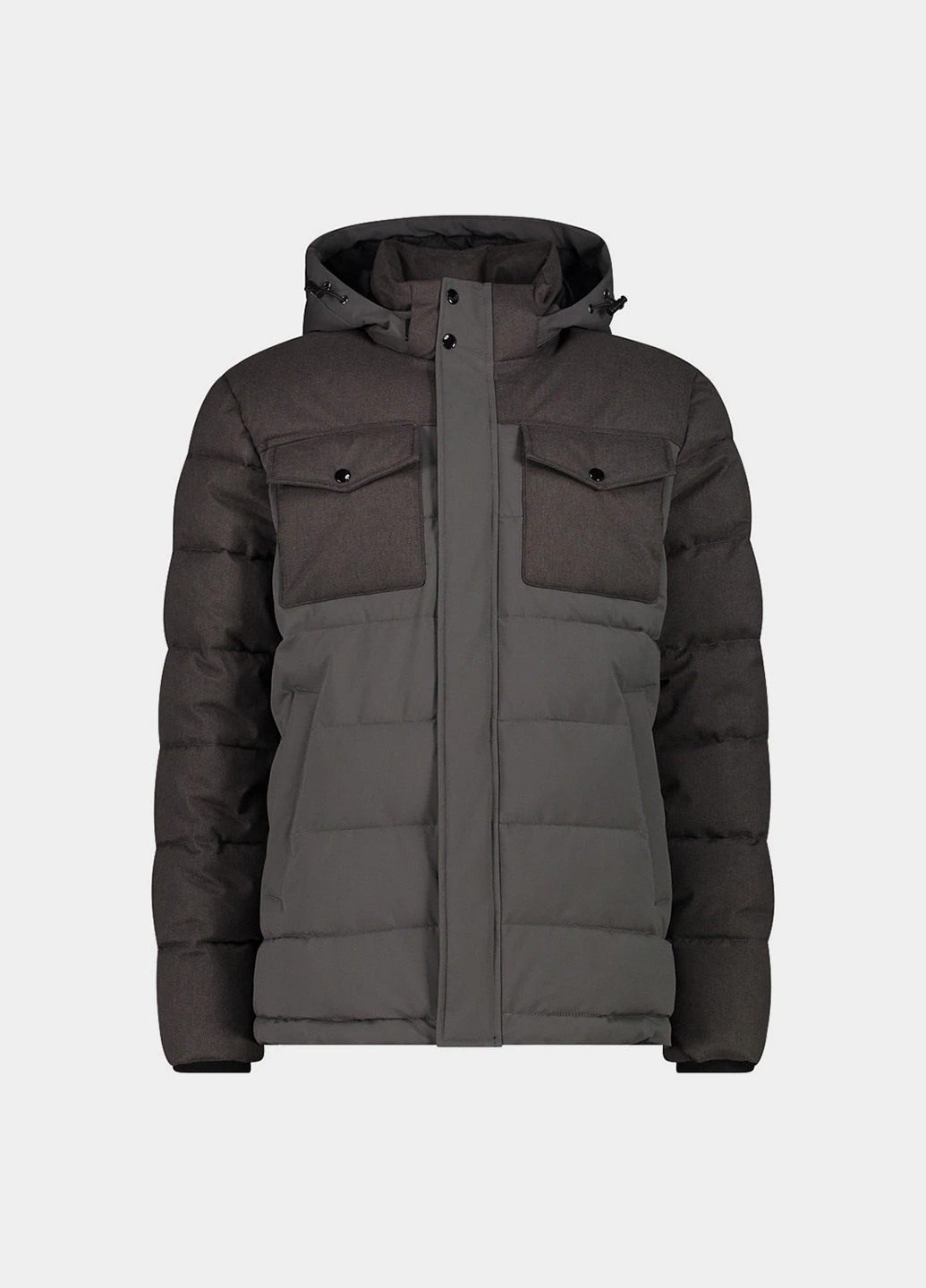 Сіра зимня куртка CMP JACKET ZIP HOOD MELANGE
