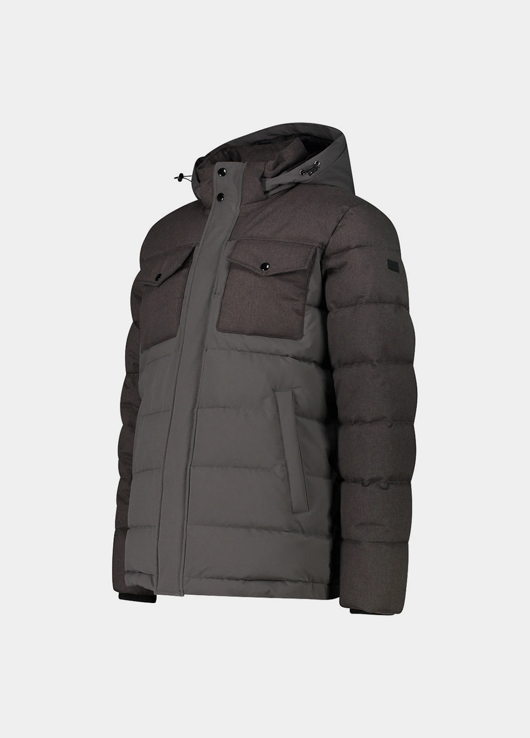 Сіра зимня куртка CMP JACKET ZIP HOOD MELANGE