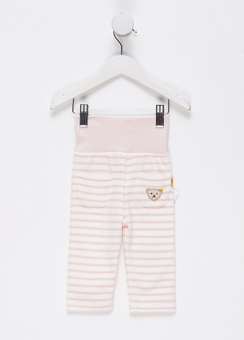 Белые кэжуал демисезонные прямые брюки Steiff