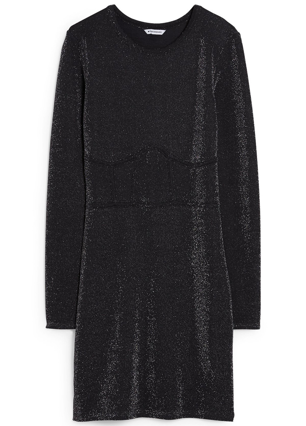 Чорна кежуал сукня футляр C&A з візерунком "перець з сіллю"