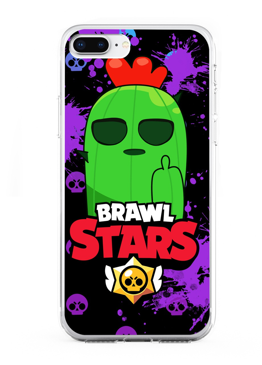 Чохол силіконовий Apple Iphone 7 plus Спайк Бравл Старс (Spike Brawl Stars) (17364-1013) MobiPrint (219288468)