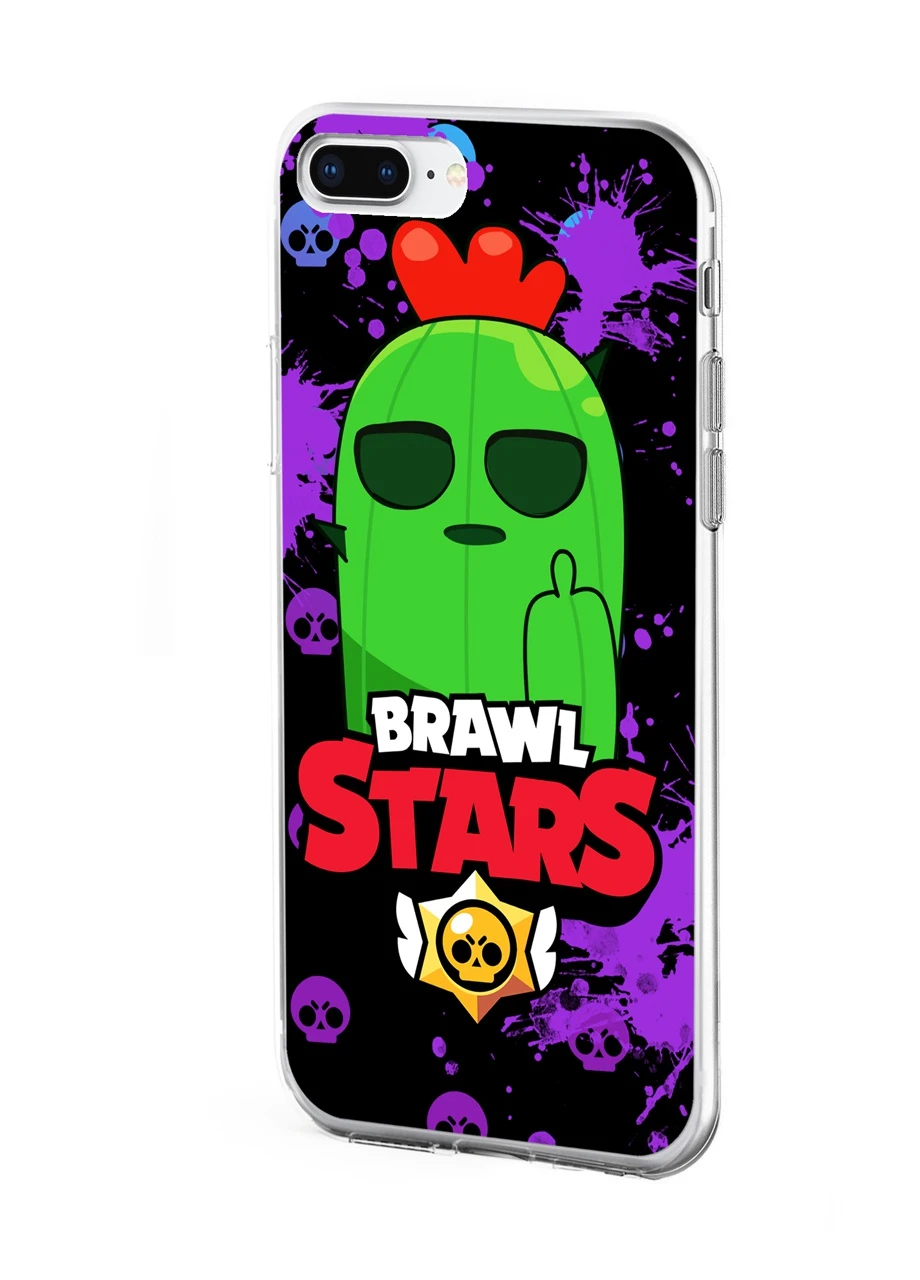 Чохол силіконовий Apple Iphone 7 plus Спайк Бравл Старс (Spike Brawl Stars) (17364-1013) MobiPrint (219288468)