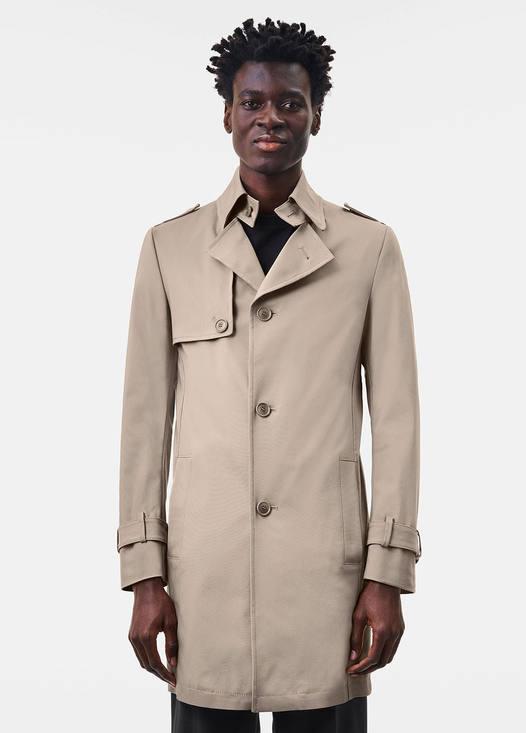 Плащ Drykorn тренчкот на пуговицах прямой (307025956)