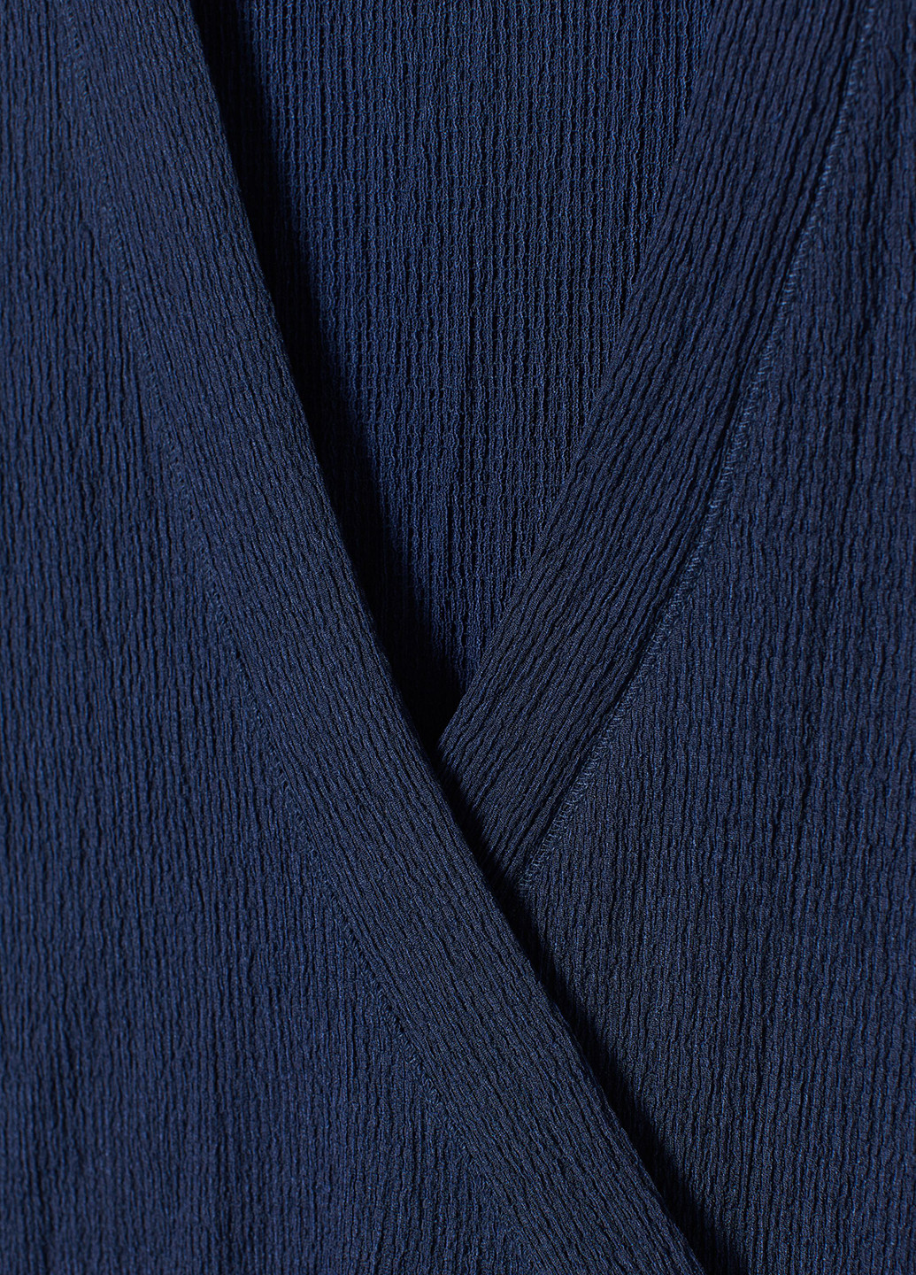 Темно-синяя летняя блуза на запах H&M