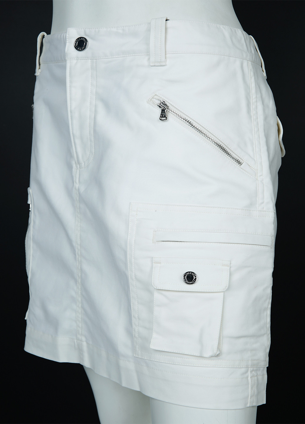 Белая кэжуал однотонная юбка Ralph Lauren