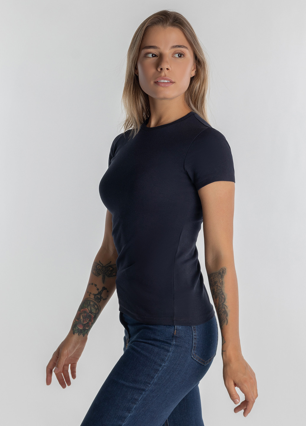 Синяя летняя футболка женская Arber T-shirt WR