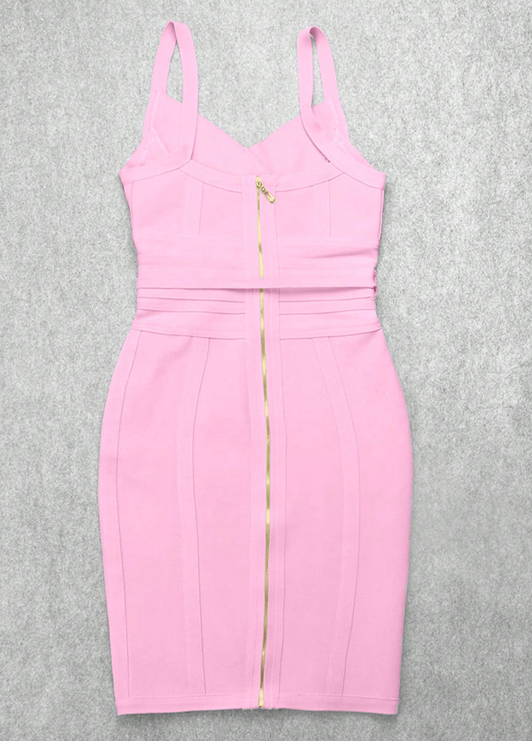 Світло-рожева кежуал сукня силуетна, бандажне SHEIN однотонна