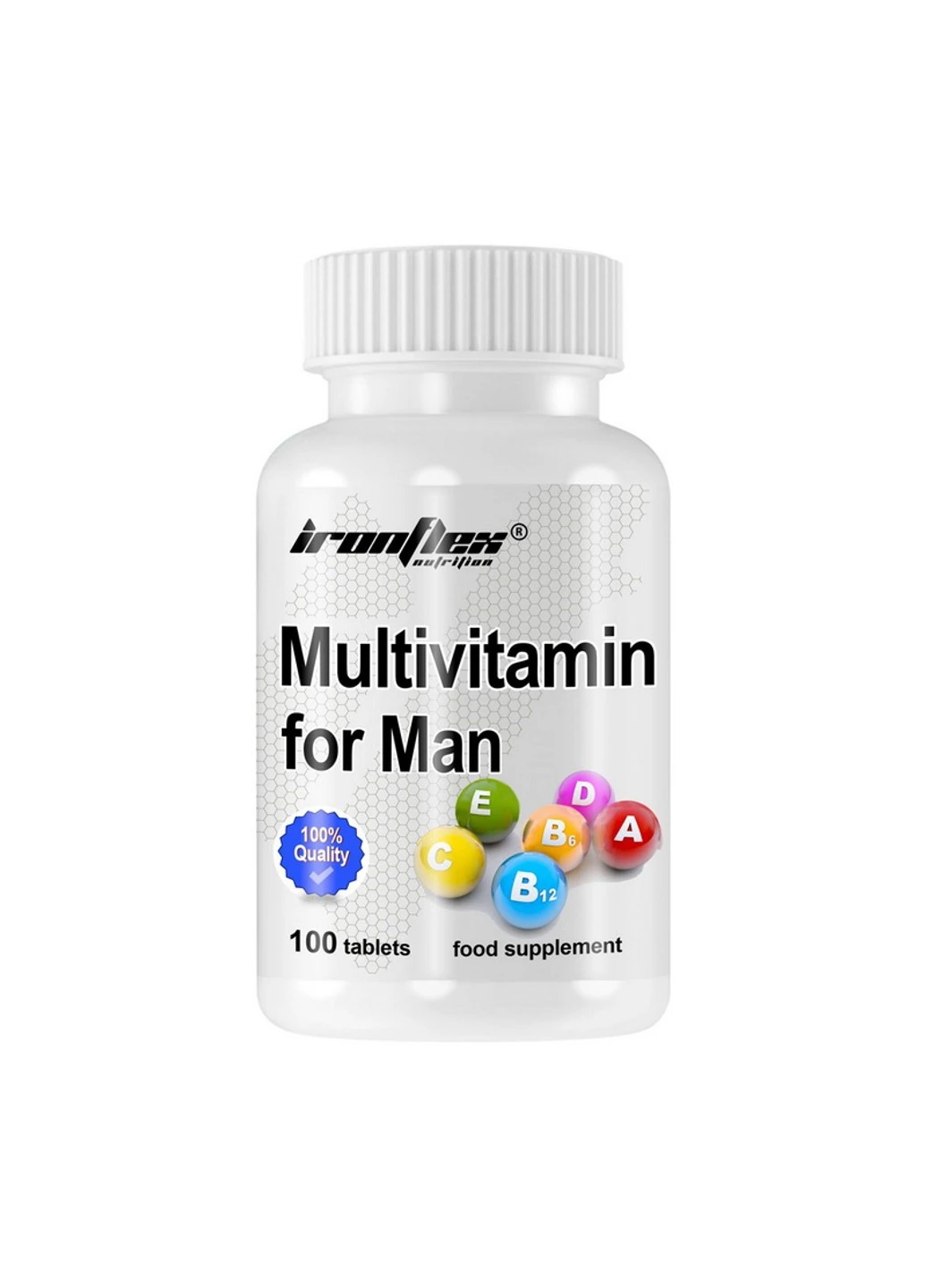 Витамины для мужчин Multivitamin for Men 100 таблеток Iron Flex (255407715)