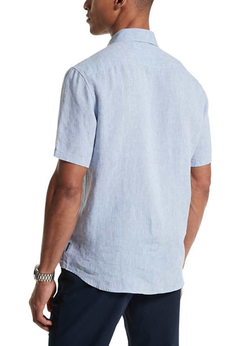 Голубой кэжуал рубашка однотонная Michael Kors