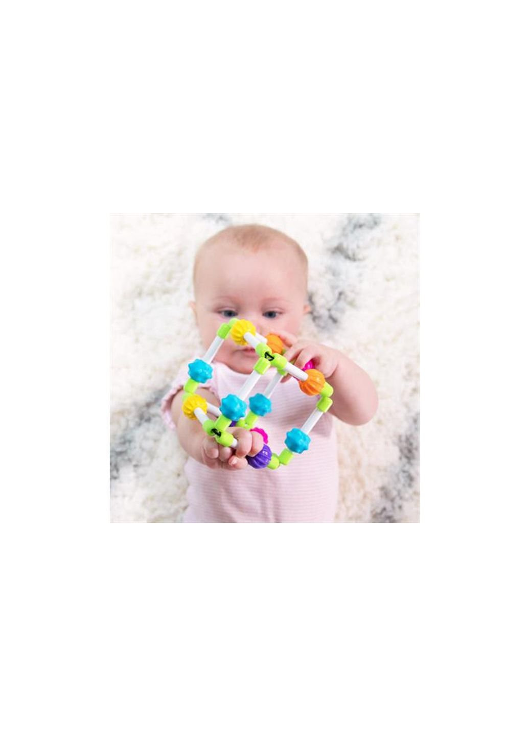 Брязкальце прорізувач тактильний Куббі Quubi Fat Brain Toys (252245811)