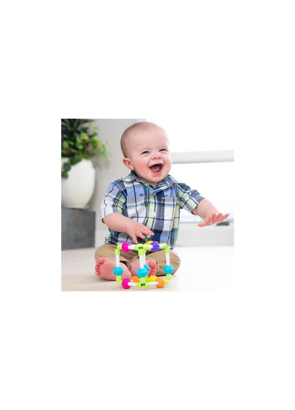 Брязкальце прорізувач тактильний Куббі Quubi Fat Brain Toys (252245811)