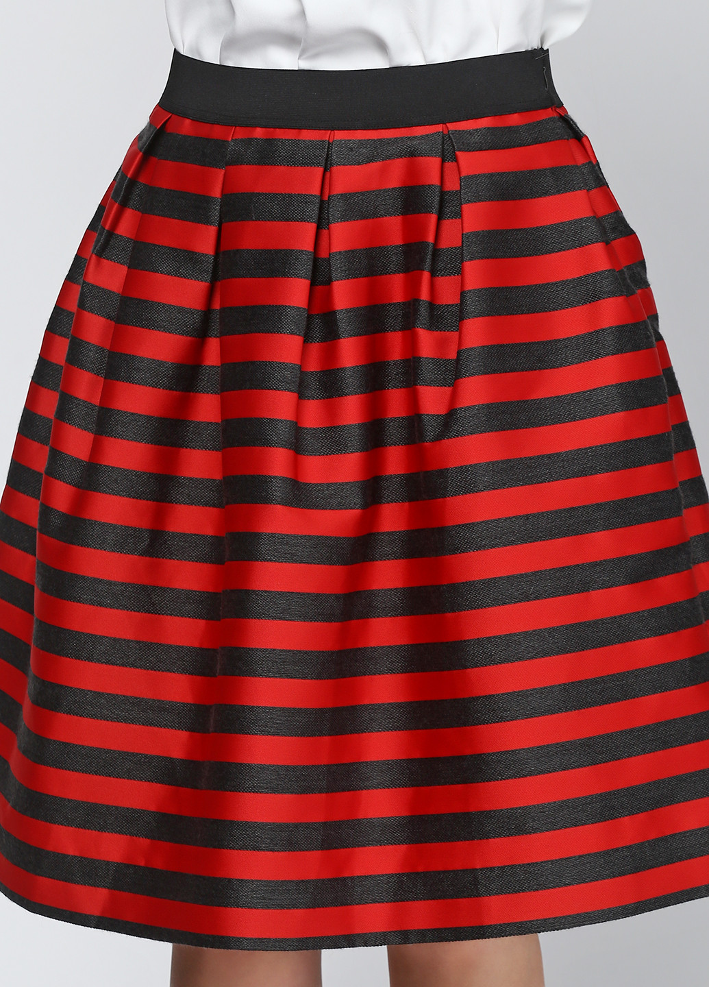 Красная кэжуал в полоску юбка P.A.R.O.S.H. миди