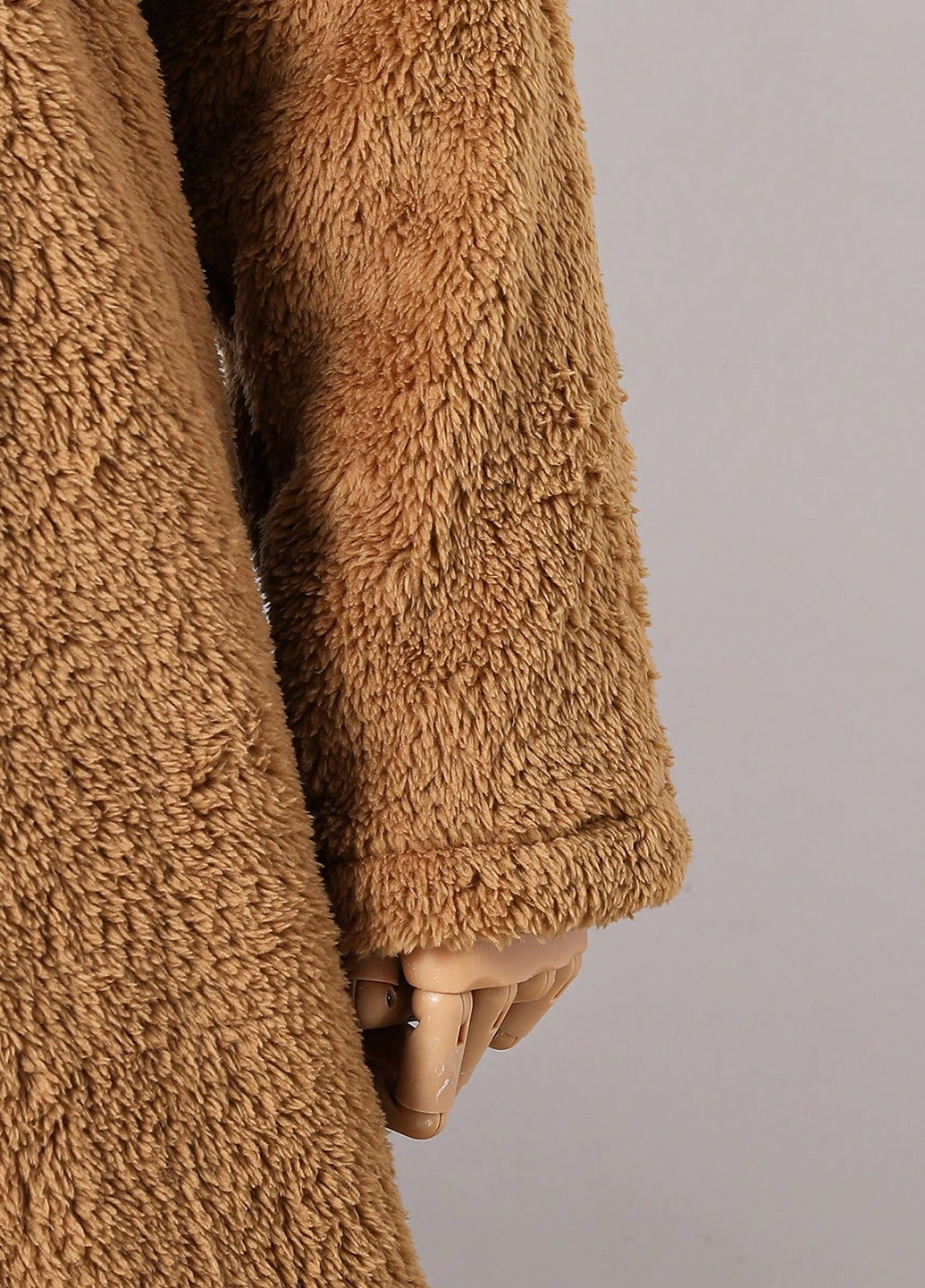 Коричневое демисезонное Пальто однобортное SHEIN