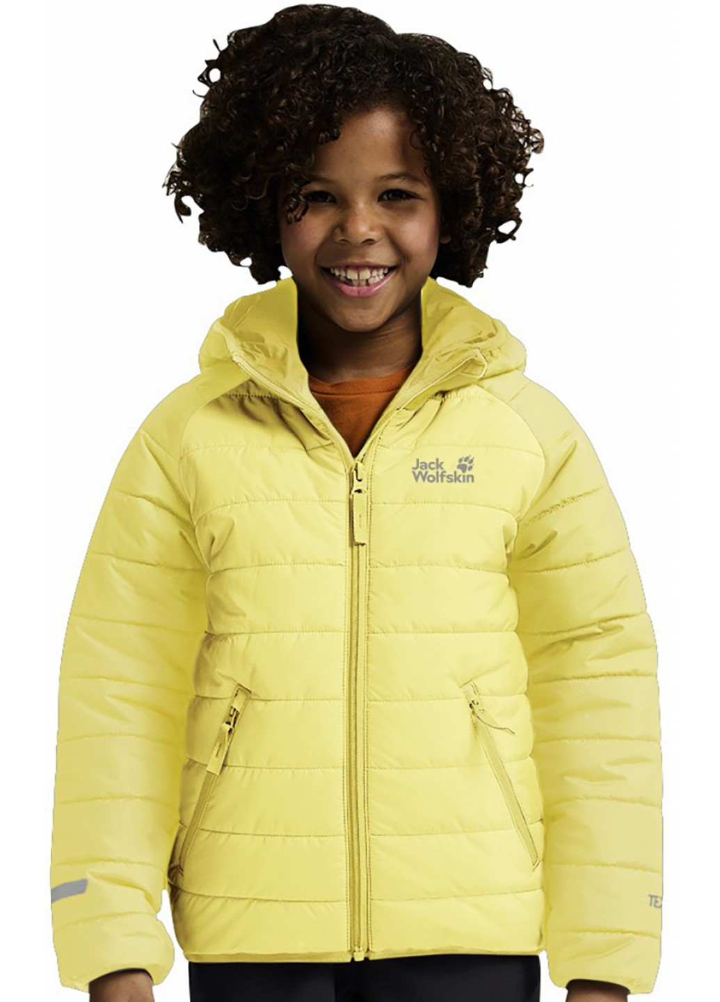 Желтая демисезонная куртка Jack Wolfskin A65455_M0064