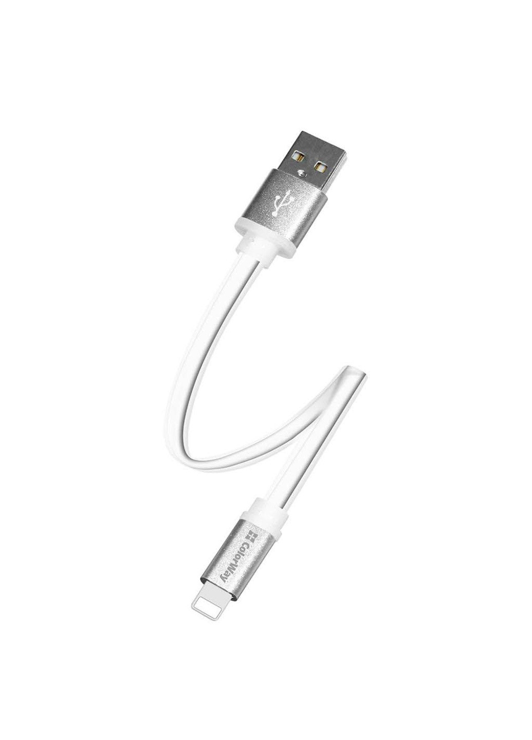 Дата кабель (CW-CBUM-LM25W) Colorway USB 2.0 AM to Lightning 0.25m white (239382746)