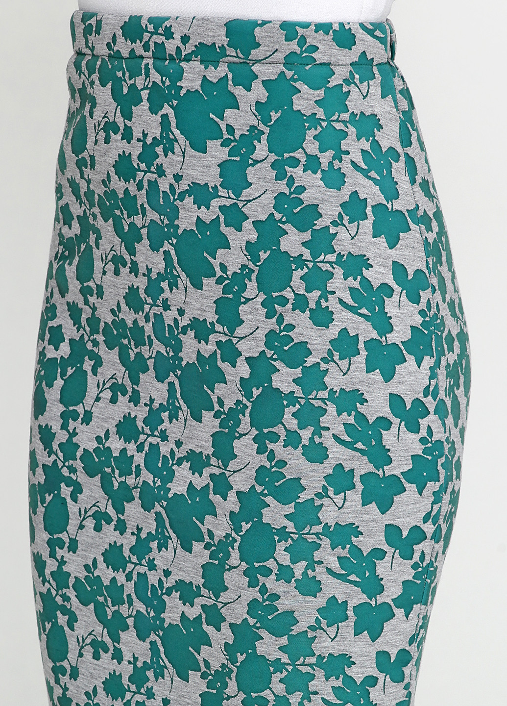 Бирюзовая кэжуал цветочной расцветки юбка Breeches мини