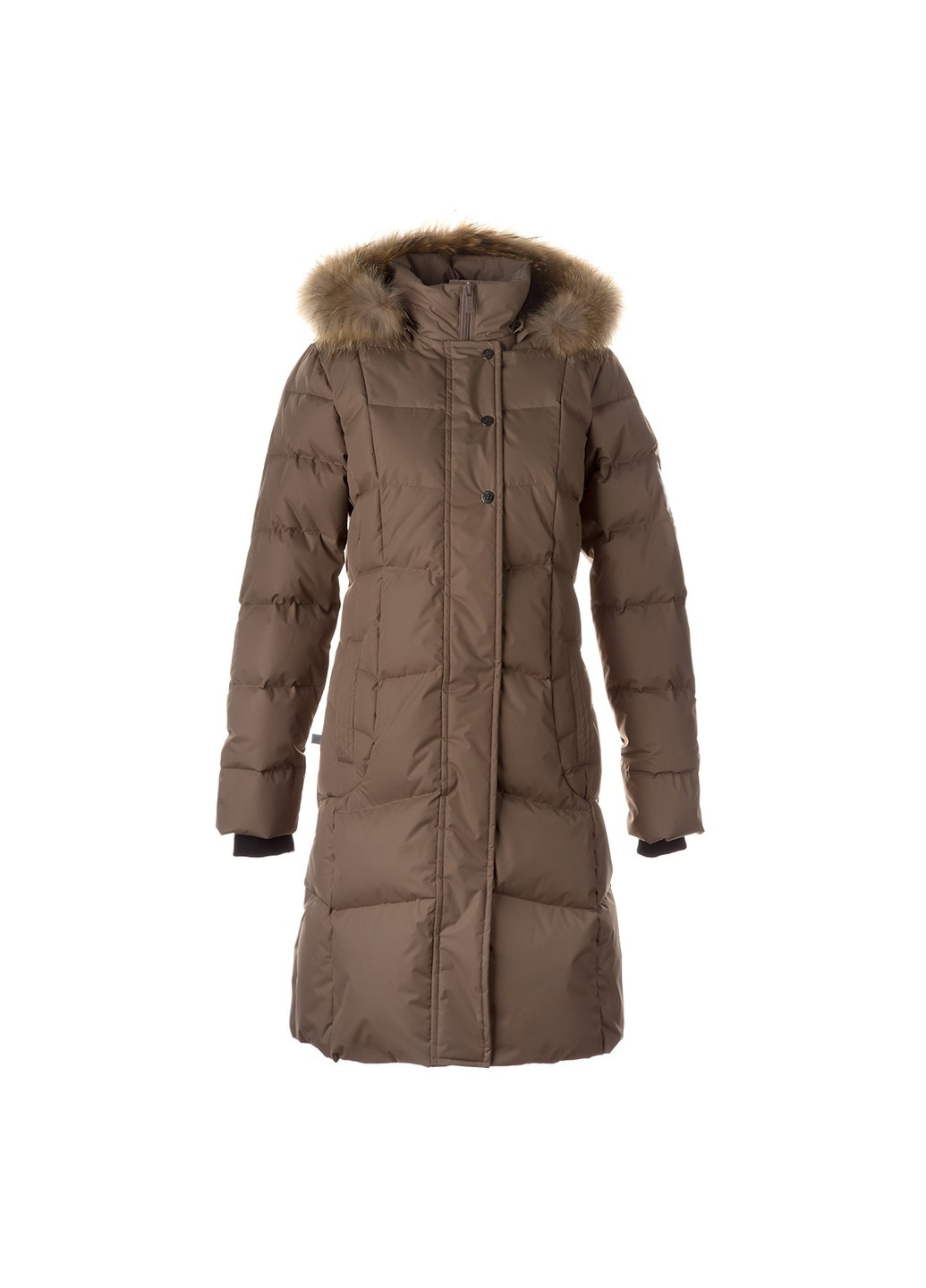 Бежеве зимнє Пальто-пуховик YESSICA Huppa