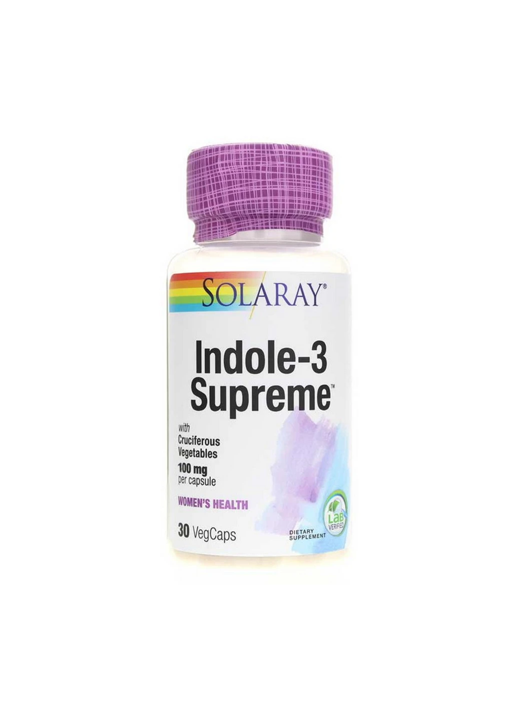 Індол-3-карбінол Indole-3-Carbinol 100 mg 30 вег. капсул Solaray (255407971)