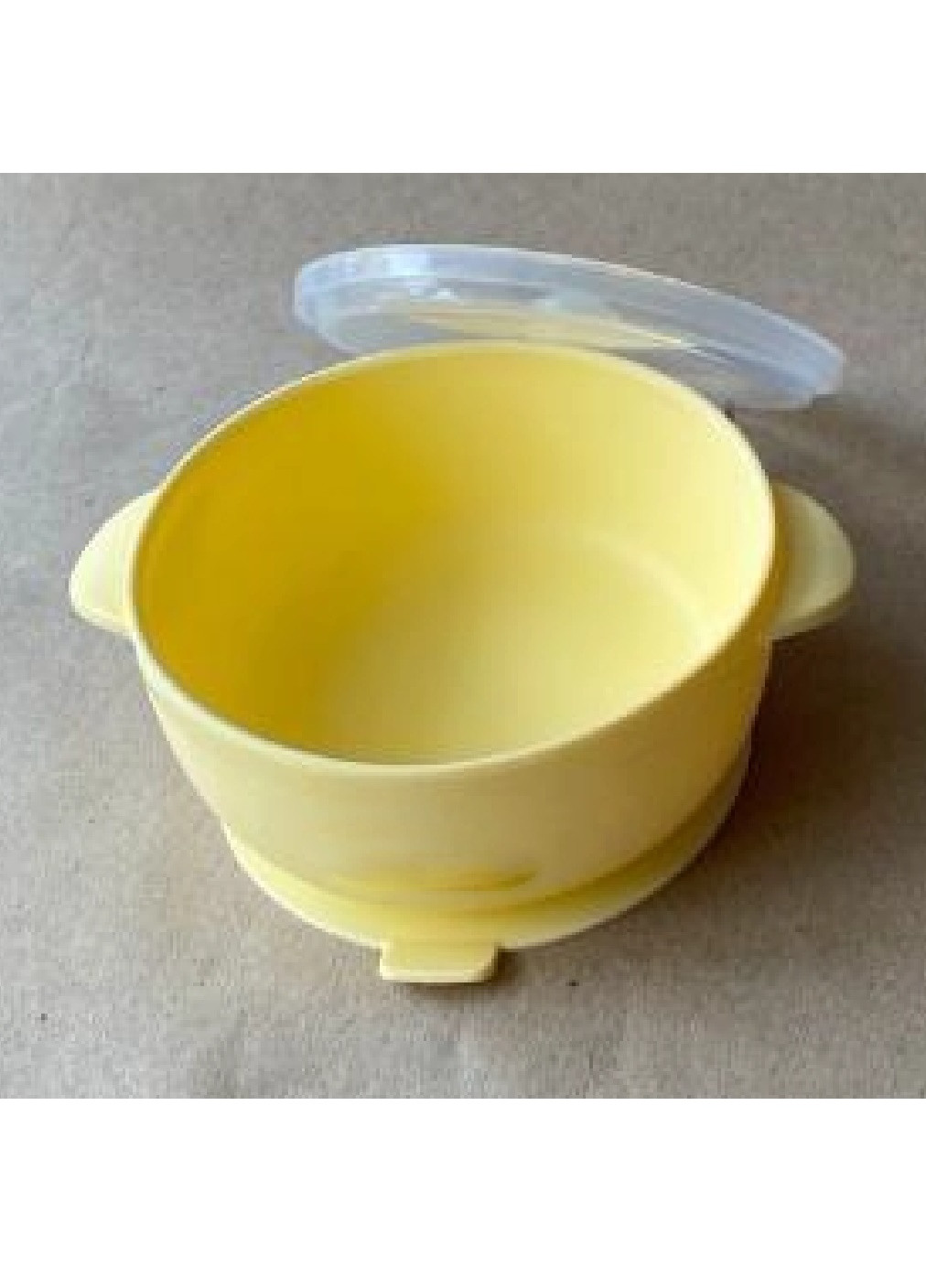 Дитячий силіконовий набір посуду для дітей із п'яти предметів (8425361-Т) Жовтий Francesco Marconi (251406113)