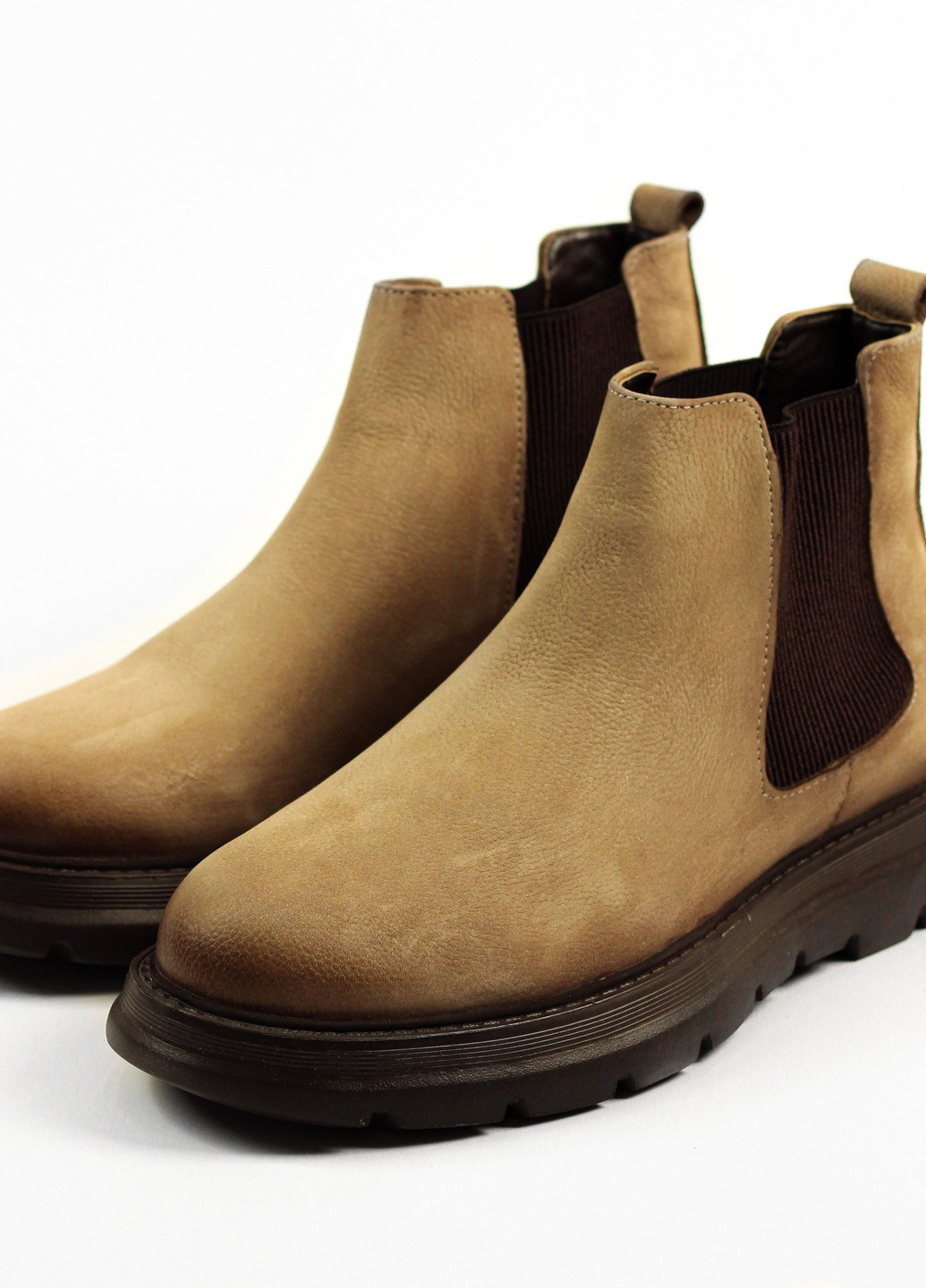 Бежевые осенние ботинки мужские челси деми Pandew