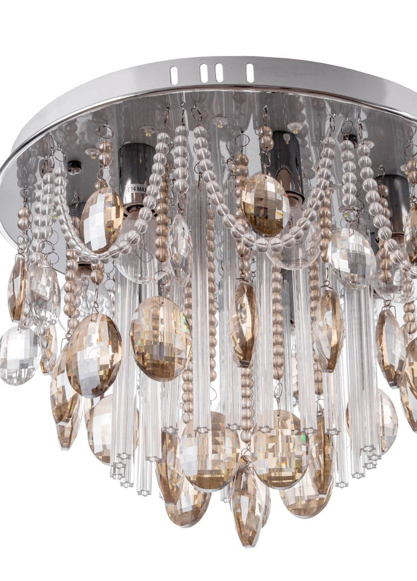 Люстра потолочная торт хрустальная классическая с подсветкой BCL-377C/7*E14+27 LED Brille (253886460)