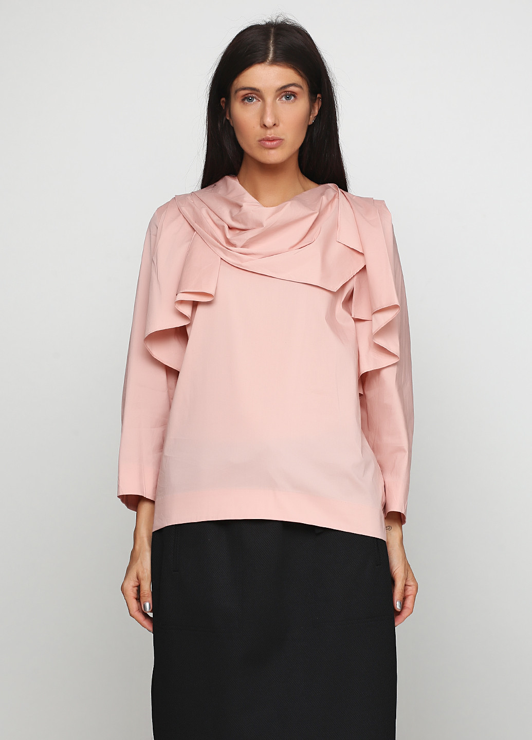 Бледно-розовая демисезонная блуза Cos