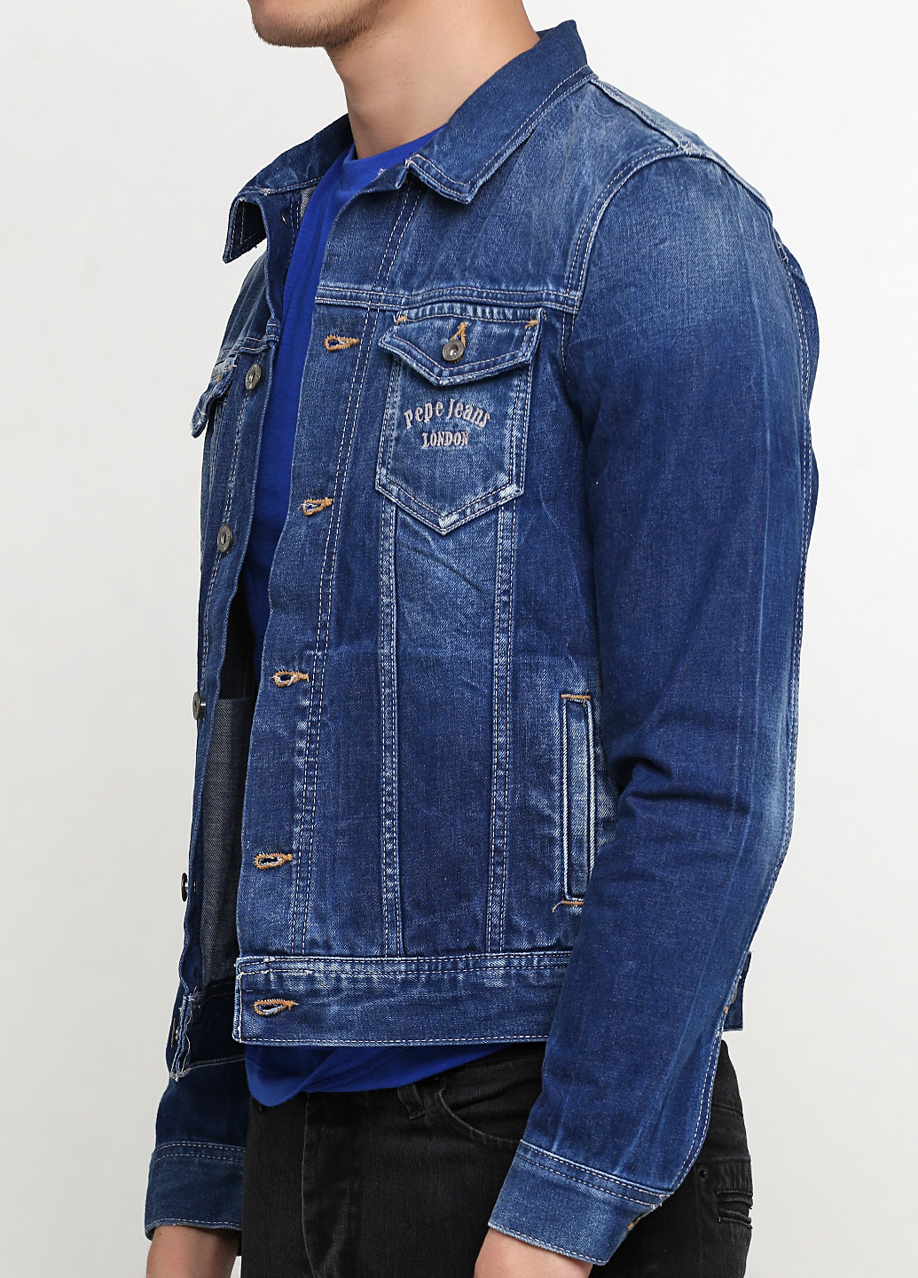 Синя демісезонна куртка Pepe Jeans