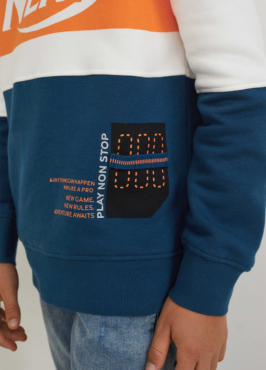 C&A свитшот надпись комбинированный кэжуал хлопок, трикотаж