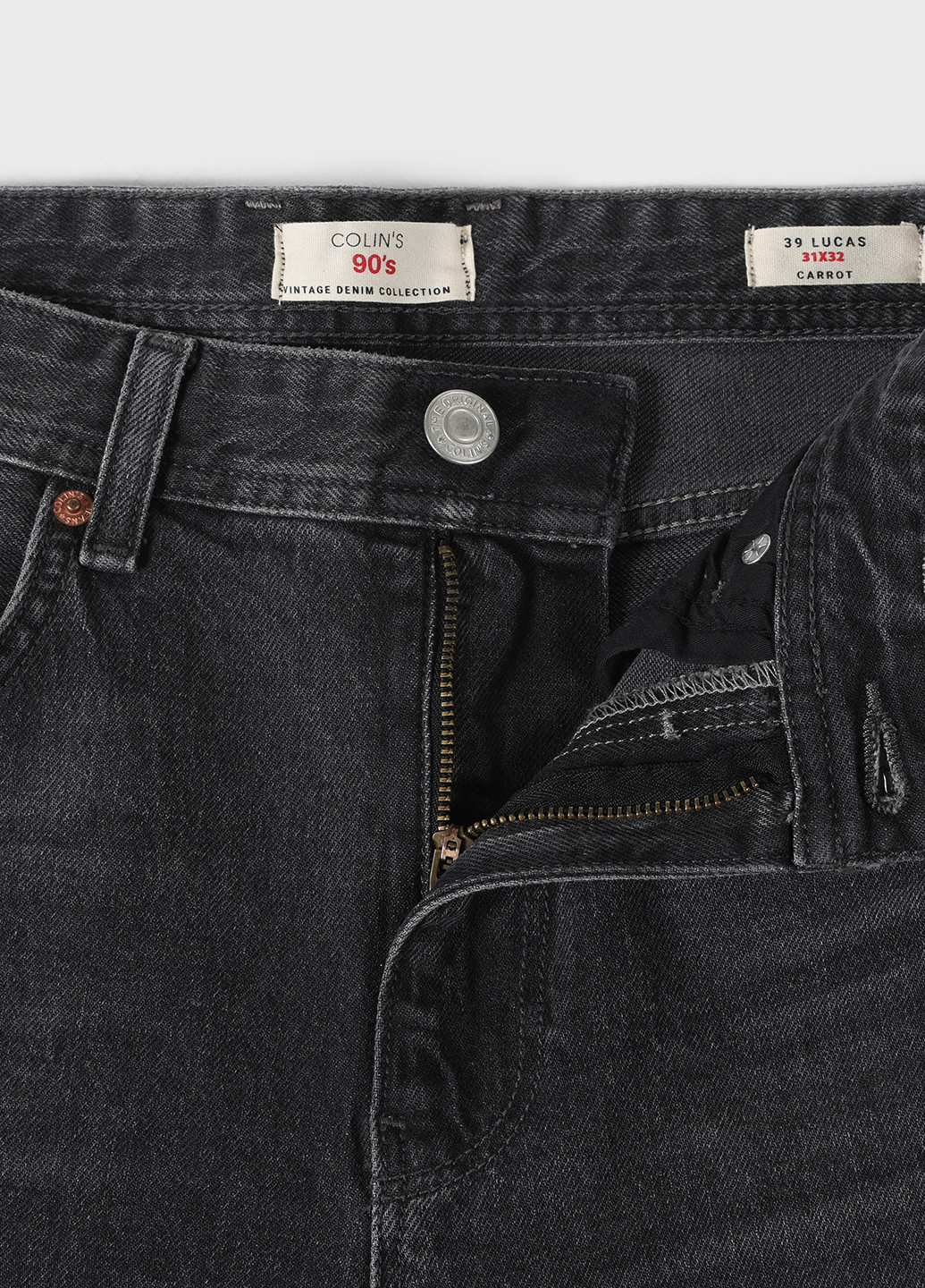 Темно-серые демисезонные зауженные, укороченные джинсы Colin's