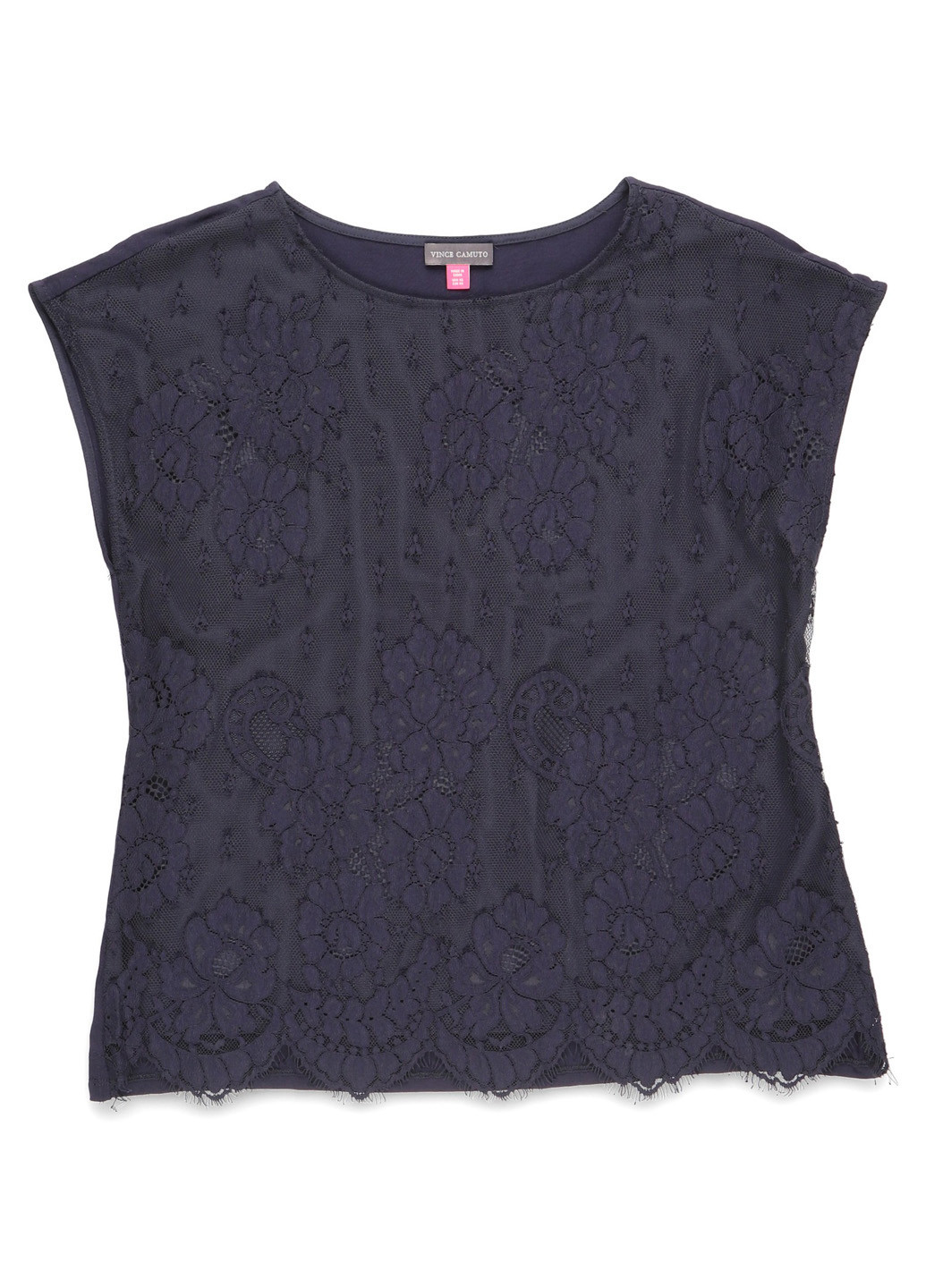 Темно-синя блуза Vince Camuto