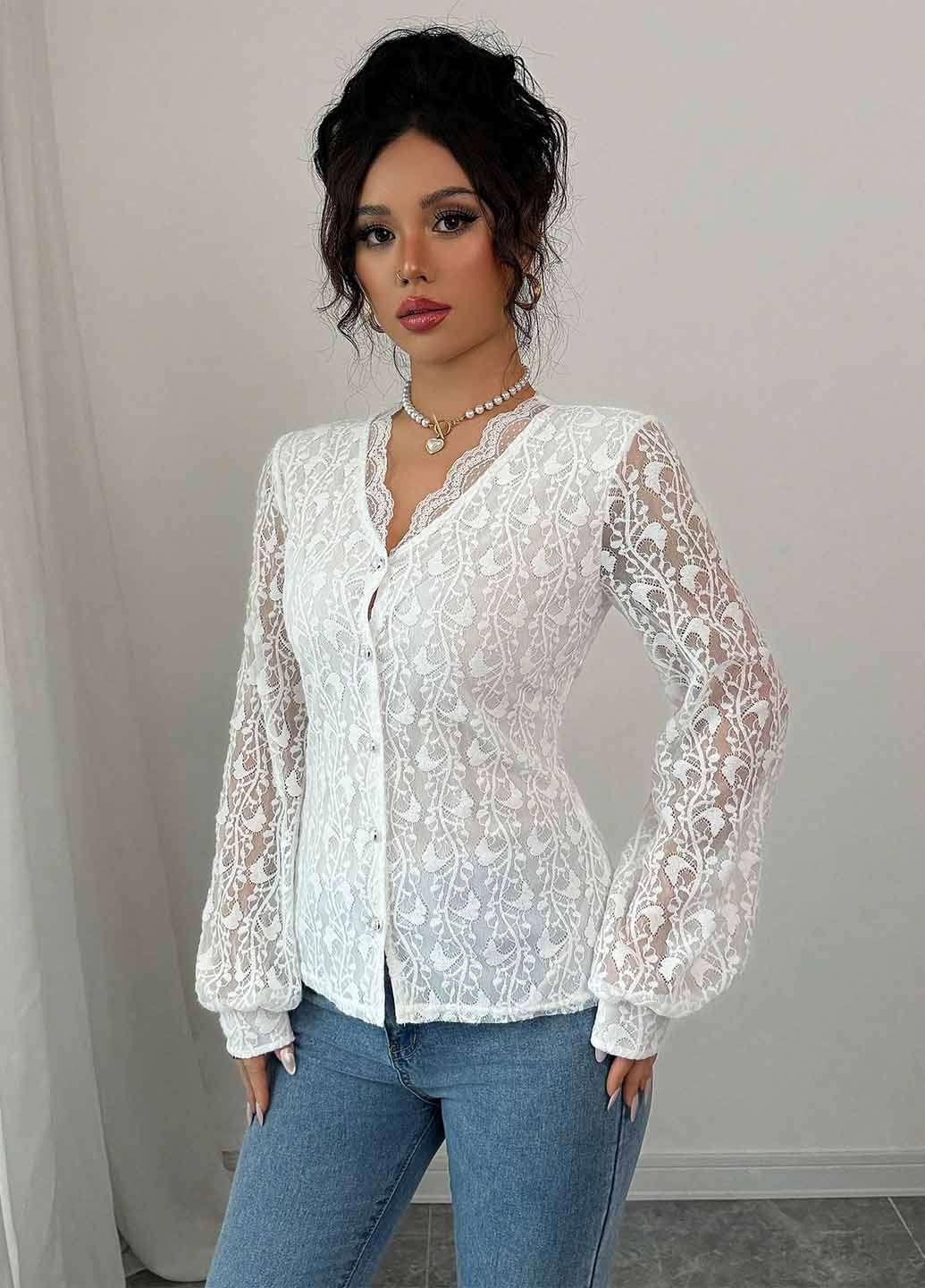 Белая блуза SHEIN