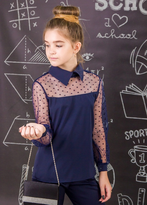 Блуза з мереживними рукавами Носи своє 6138 (253412700)