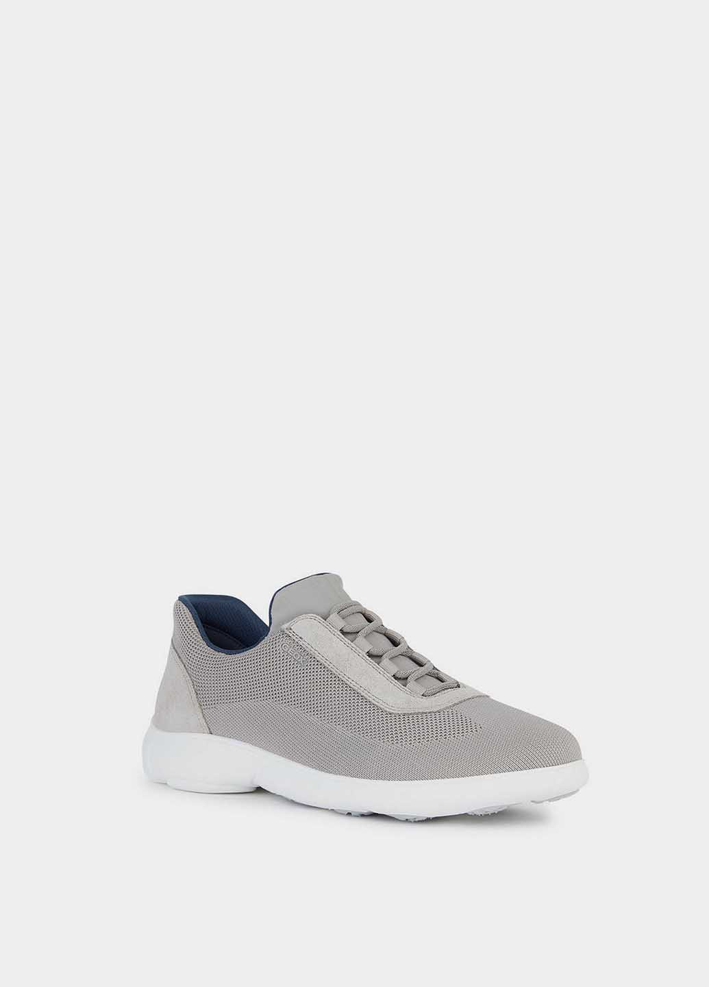 Серые демисезонные кроссовки Geox