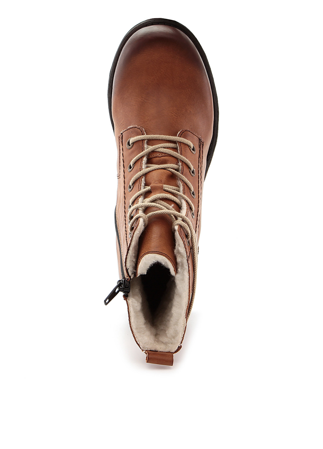 Осенние ботинки Rieker без декора из искусственной кожи