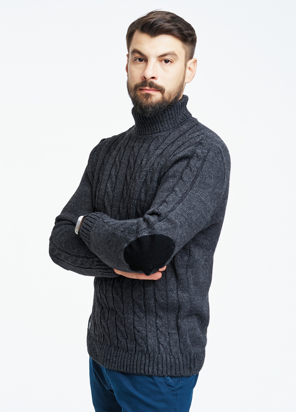 Темно-сірий демісезонний светр SVTR