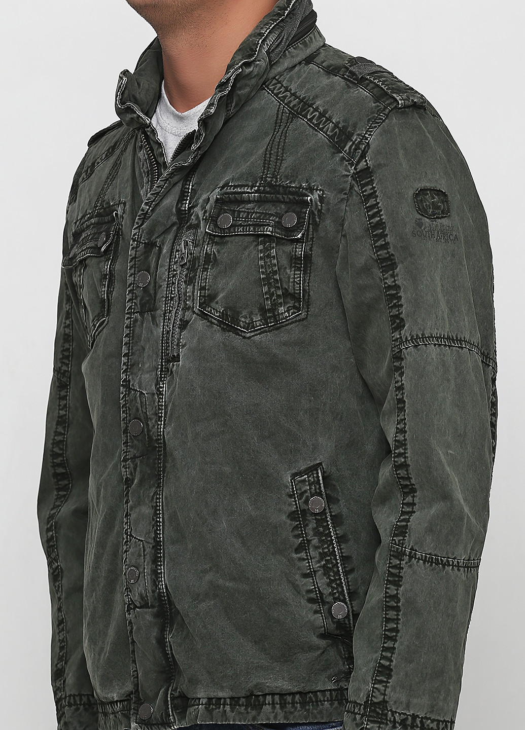 Оливковая (хаки) демисезонная куртка Engbers