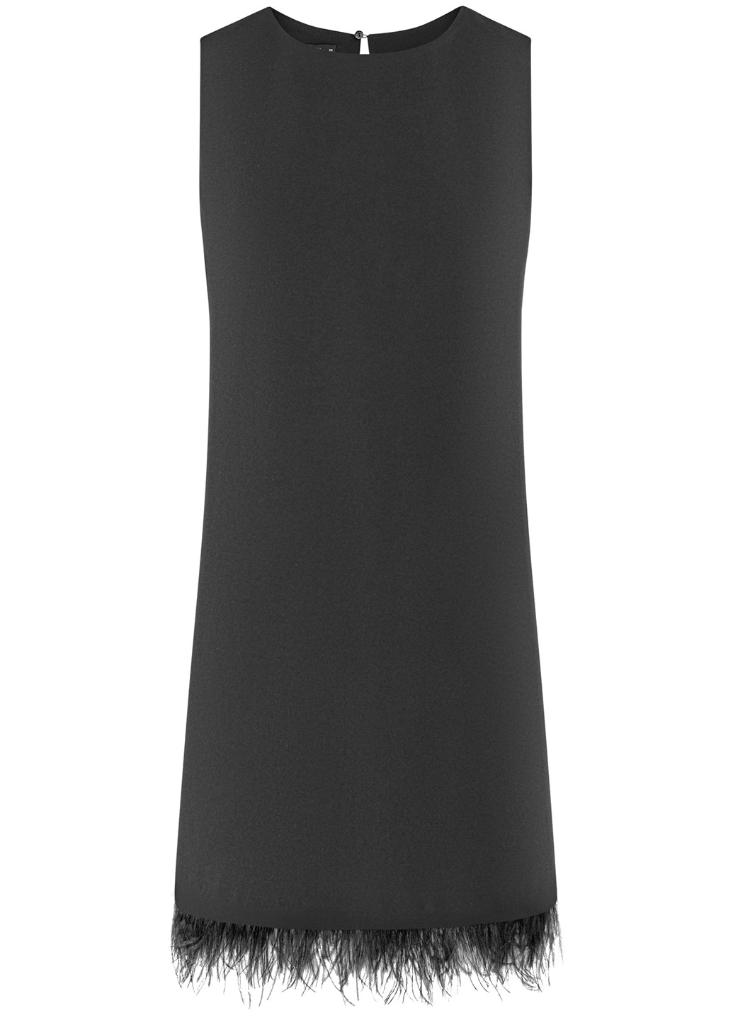 Черное коктейльное платье Oodji однотонное