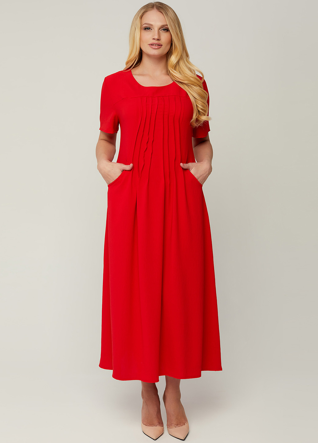 Красное кэжуал платье оверсайз A'll Posa