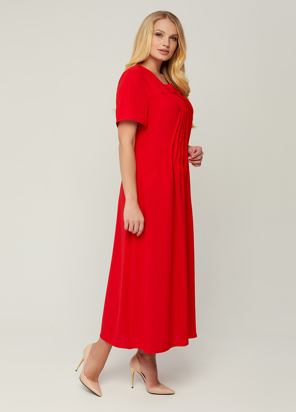 Красное кэжуал платье оверсайз A'll Posa
