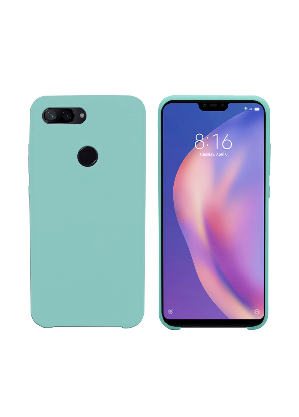 Чохол (Velvet) для Xiaomi Mi 8 Lite (бірюзовий) Intaleo для Xiaomi Mi 8 Lite (бирюзовый) (131340236)