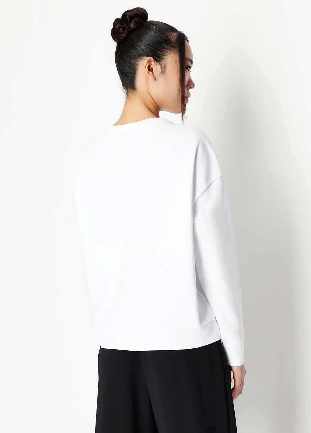 Білий світшот Armani Exchange логотип без декору (365688557)