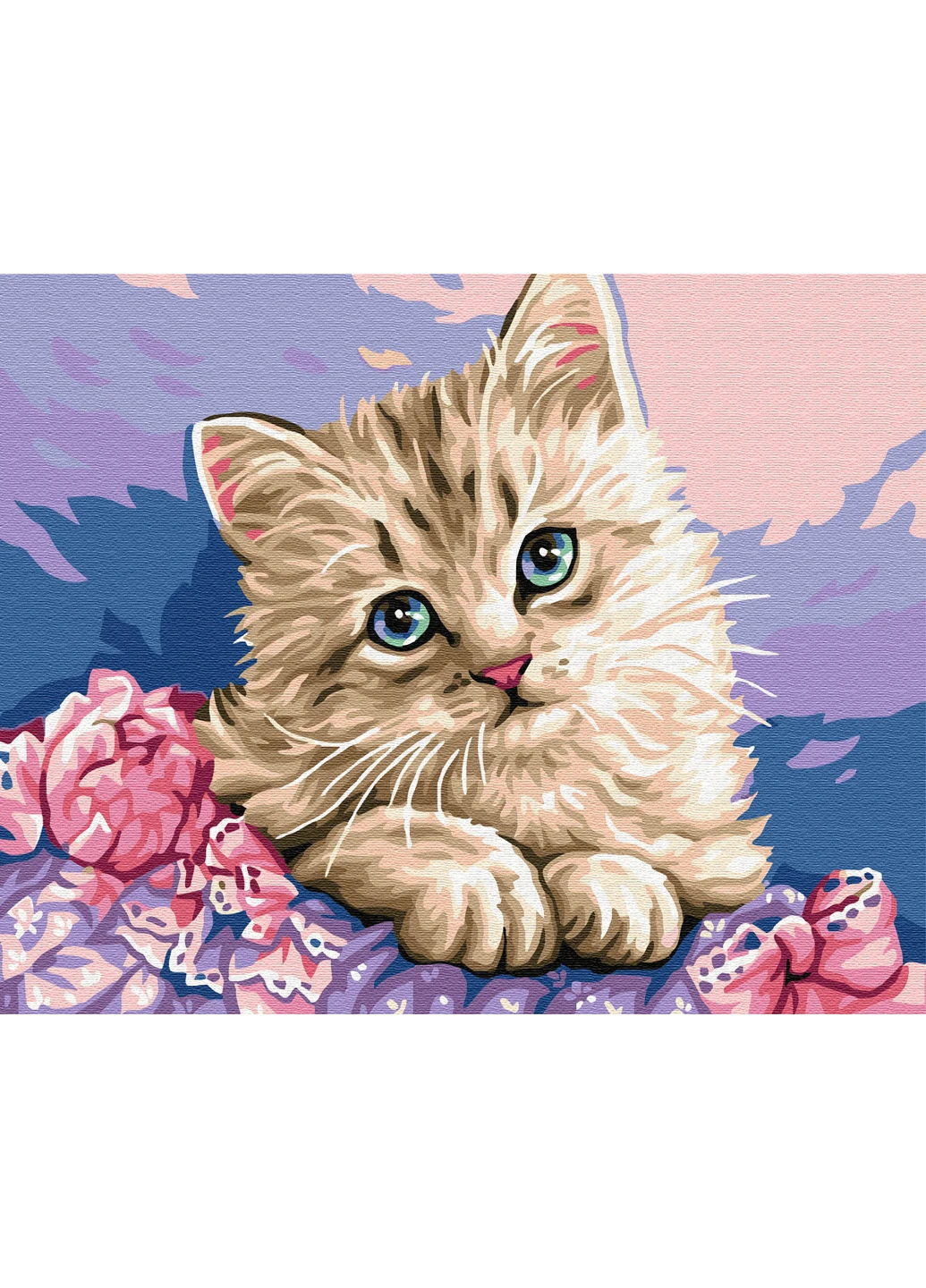 Картина за номерами "Синьоокий кошеня" 40х50 см Brushme (199230352)