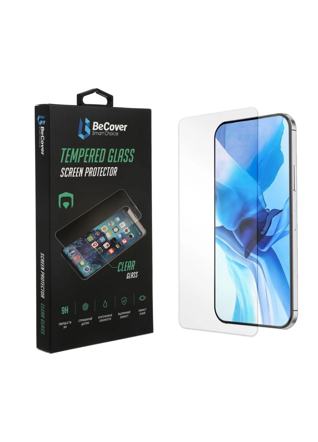 Скло захисне Premium Xiaomi Redmi 9 Clear (705459) BeCover (249597026)