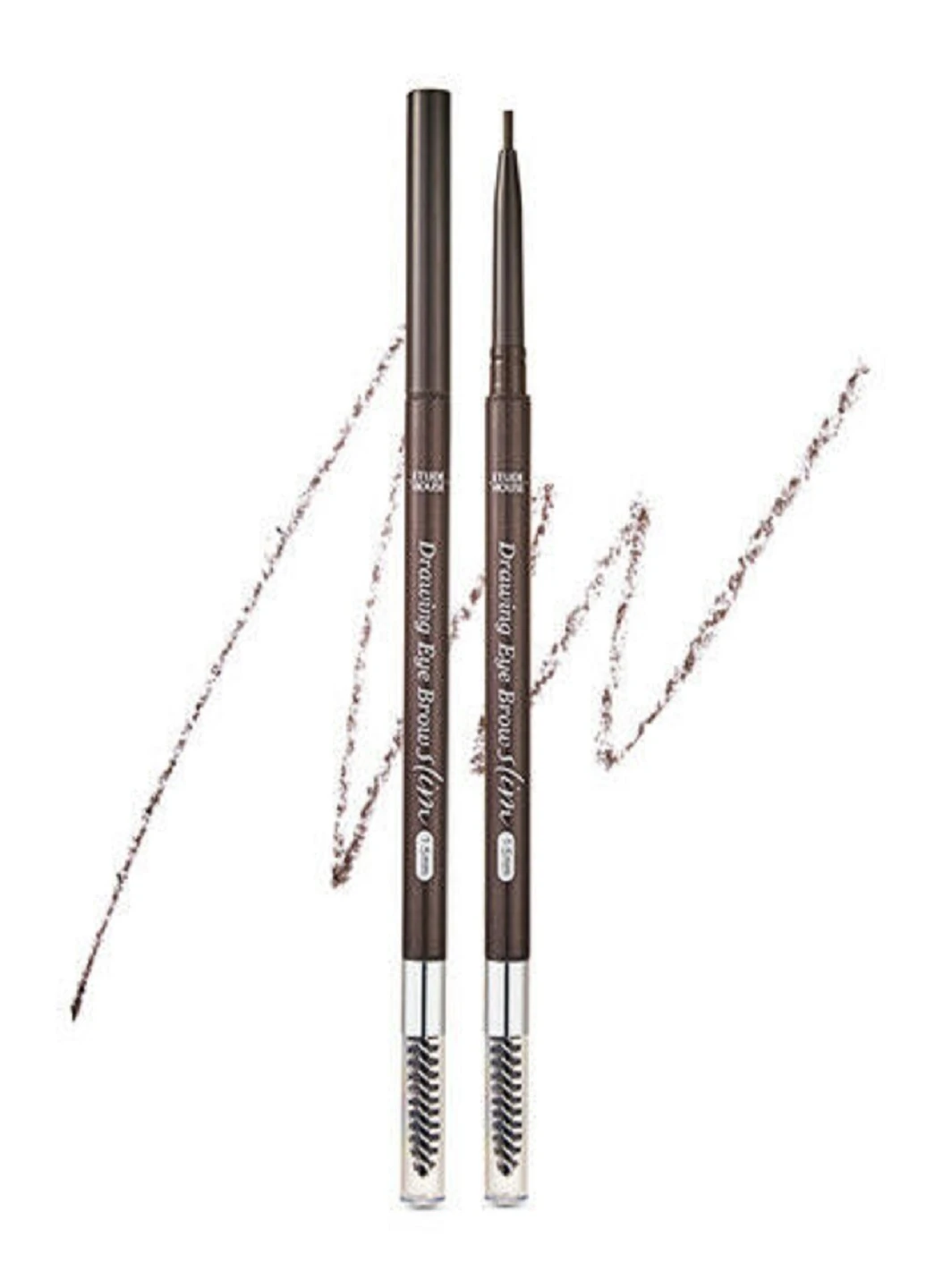 Тонкий олівець для брів Drawing Slim Eyebrow 1.5mm # 1 Dark Brown, 0.05 г Etude House (220318340)