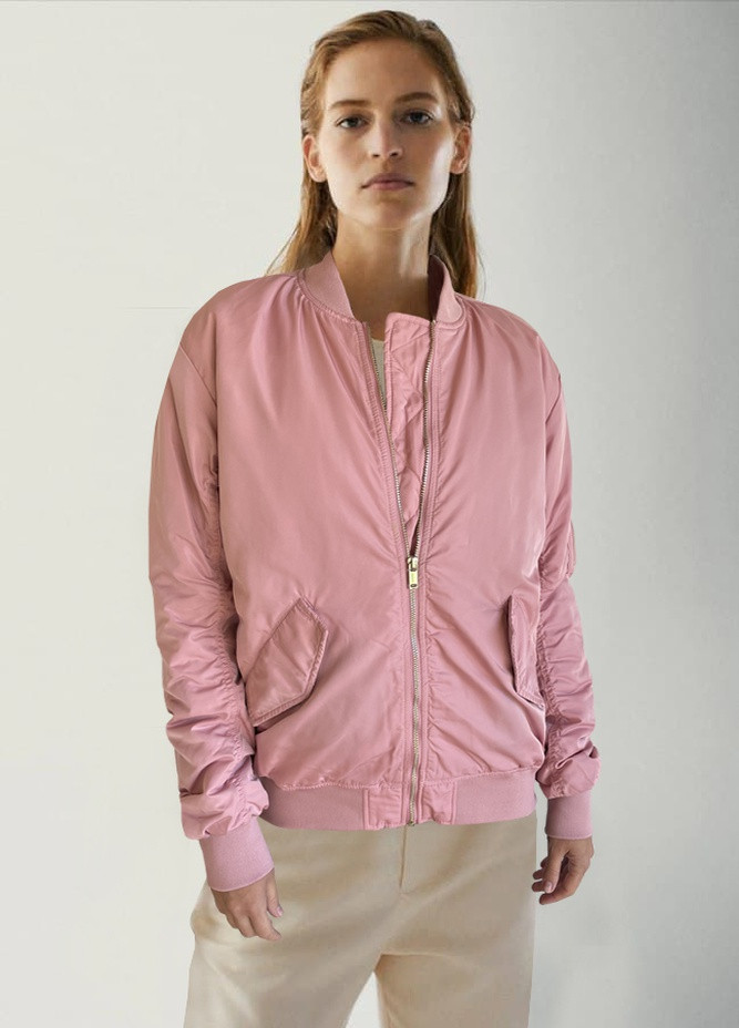 Рожевий демісезонний Бомбер H&M