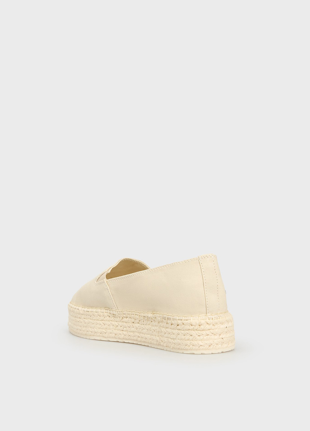 Кремовые эспадрильи Calvin Klein Jeans однотонный логотип, плетение (366302321)