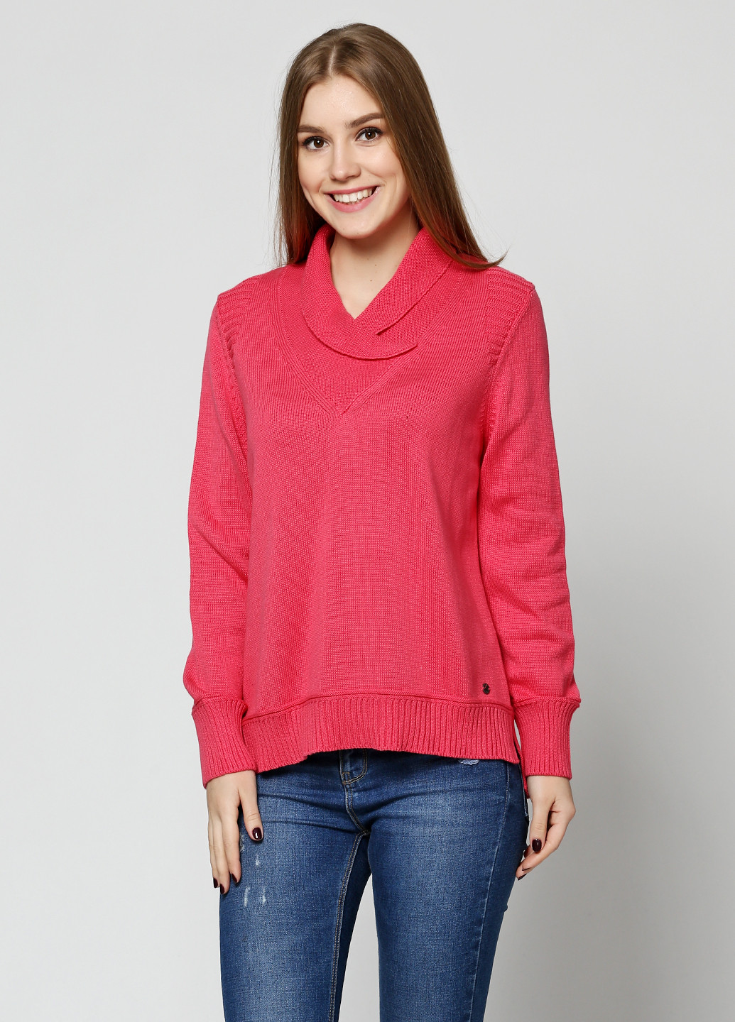 Темно-розовый демисезонный свитер Olsen