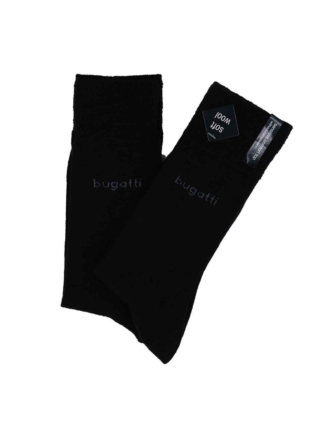 Набір з 2-х пар чоловічих шкарпеток Чорні Bugatti (253183909)