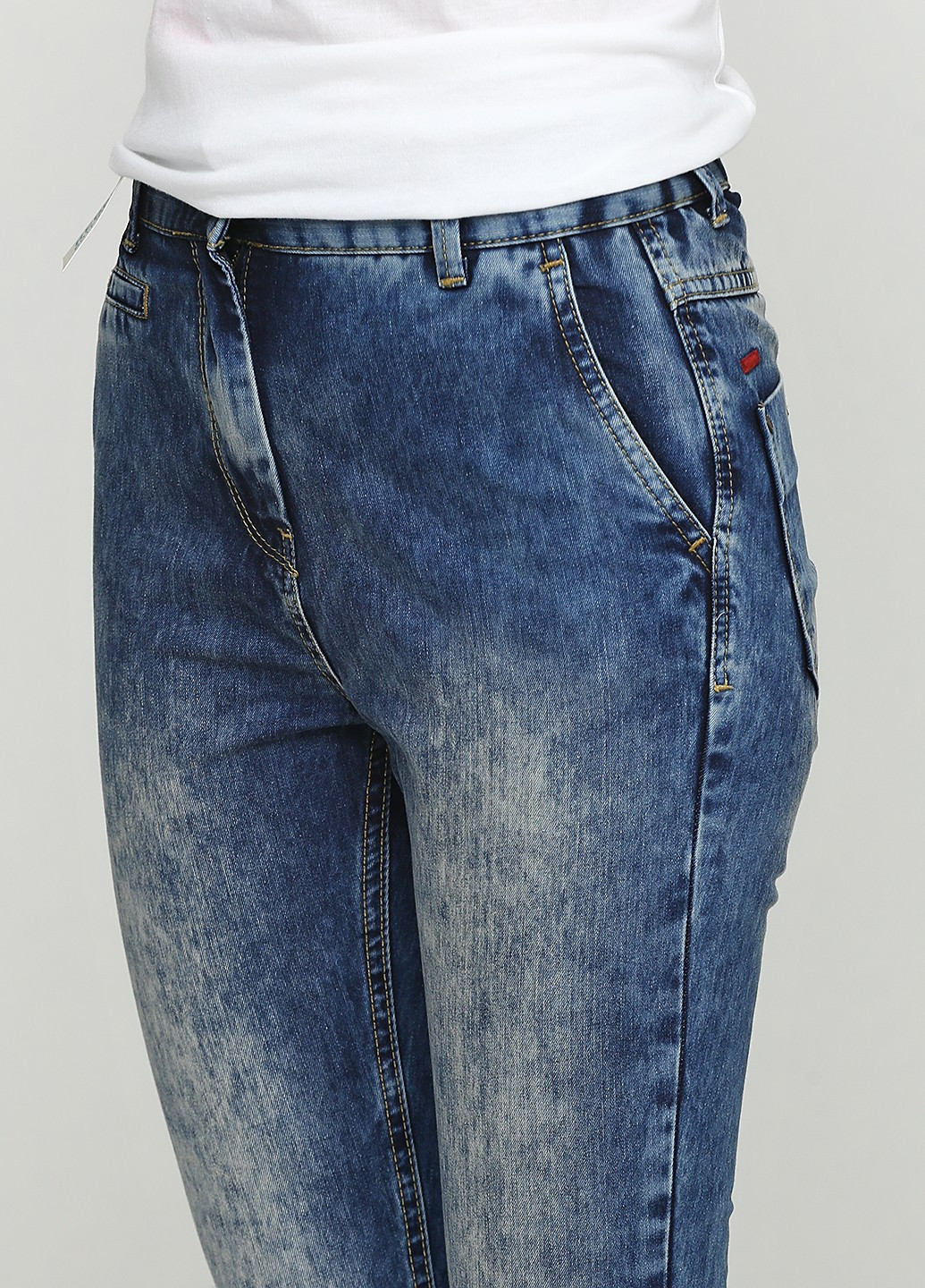 Джинси Castro меланжі сині джинсові бавовна