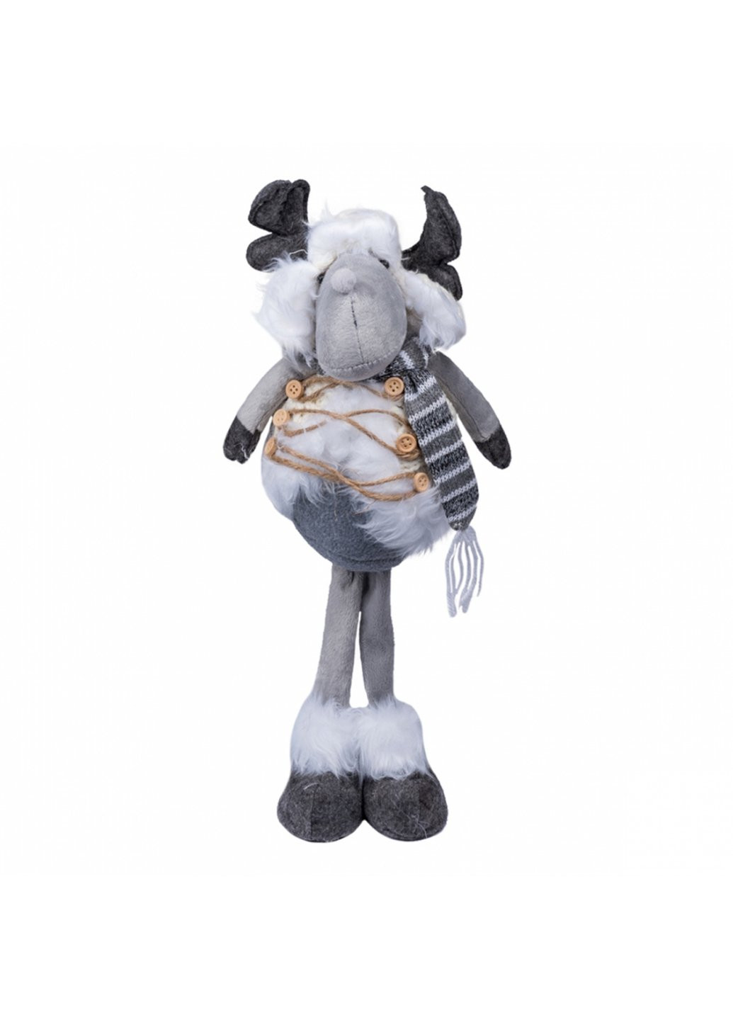 Декоративна прикраса Олень новорічний, 45 см, білий (973610) YES! Fun (254593502)